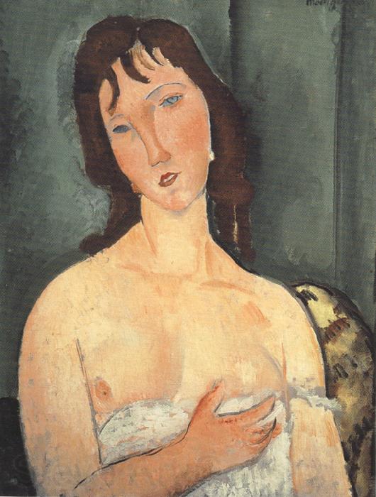 Amedeo Modigliani Portrait of a Young Woman (mk39) Norge oil painting art